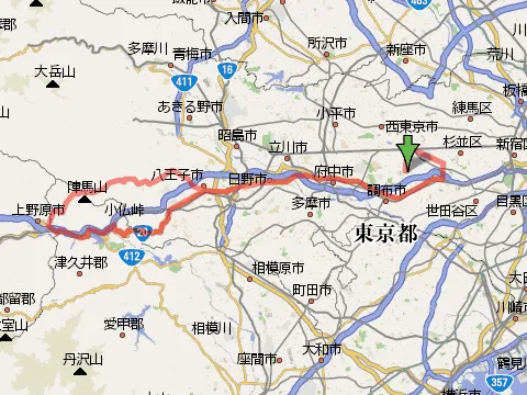 陣馬街道マップ