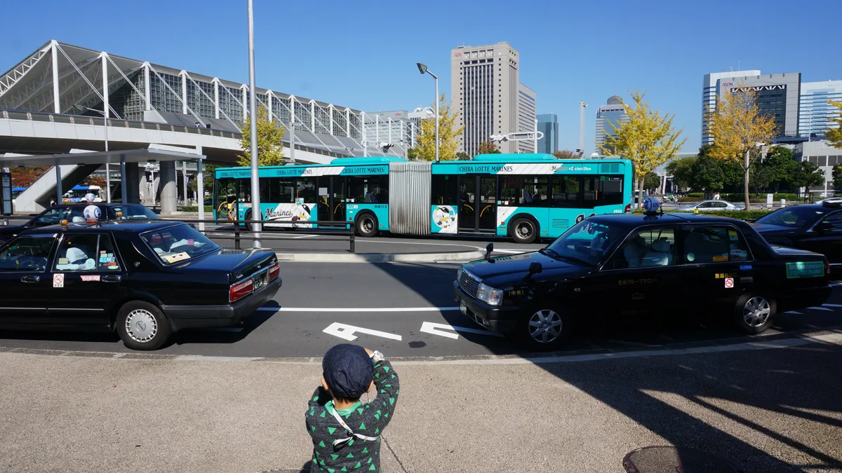 海浜幕張の連節バス