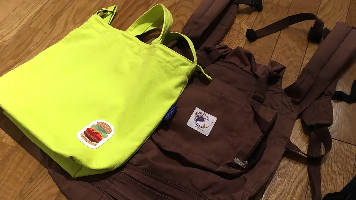 エルゴベビー オリジナルとbaguuのダックバッグ