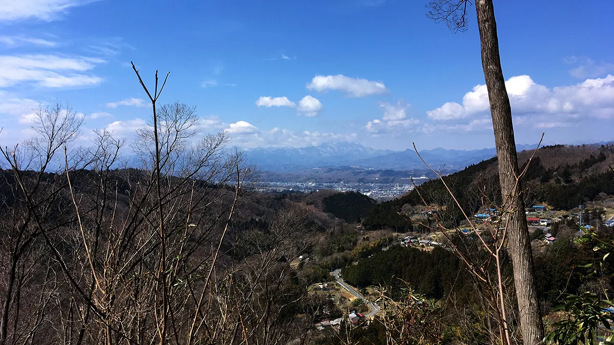 定峰峠からの景観