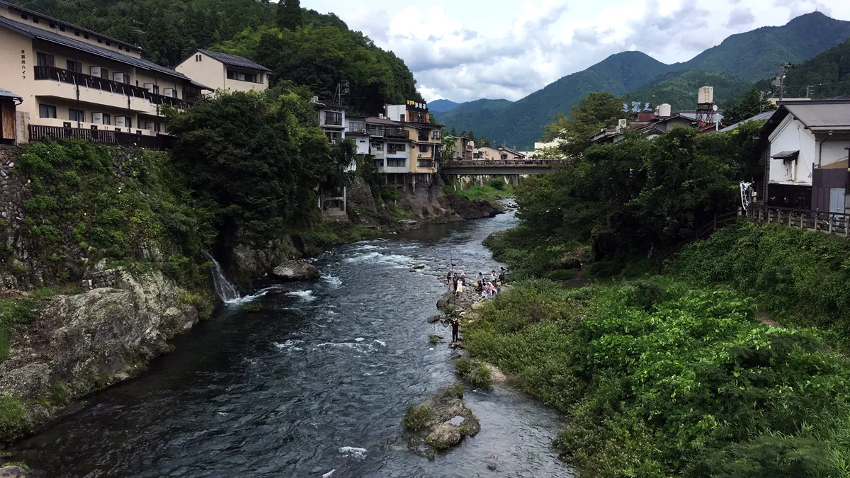 郡上八幡の橋と川