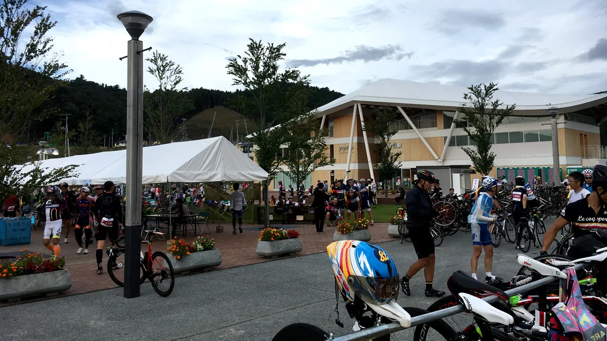 女川駅のエイドステーション