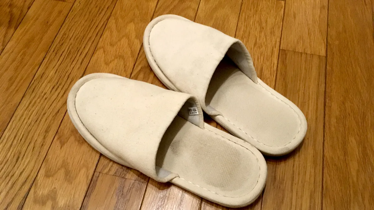 無印のスリッパ