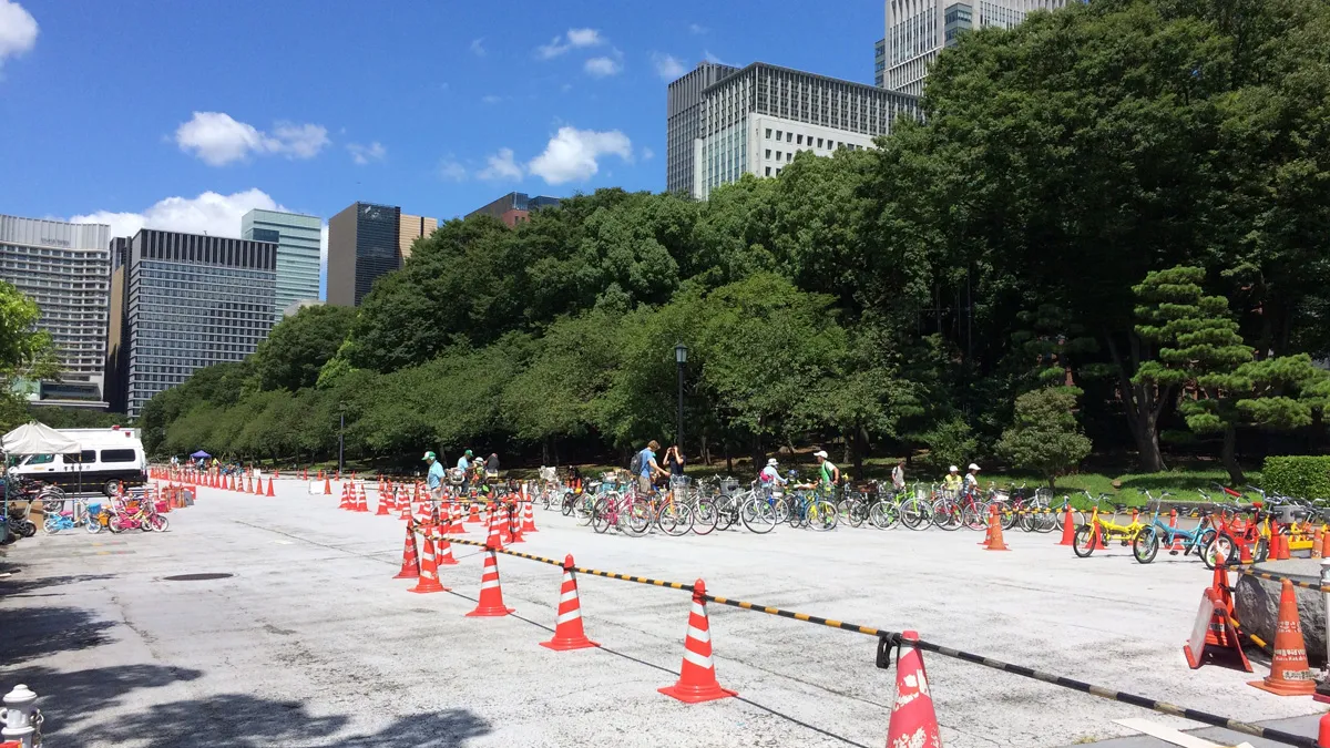 パレスサイクリングで用意してある自転車