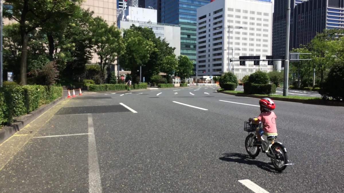 気象庁の辺り パレスサイクリング