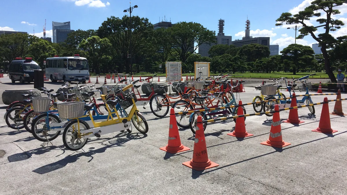 パレスサイクリングで用意してある自転車(タンデム)