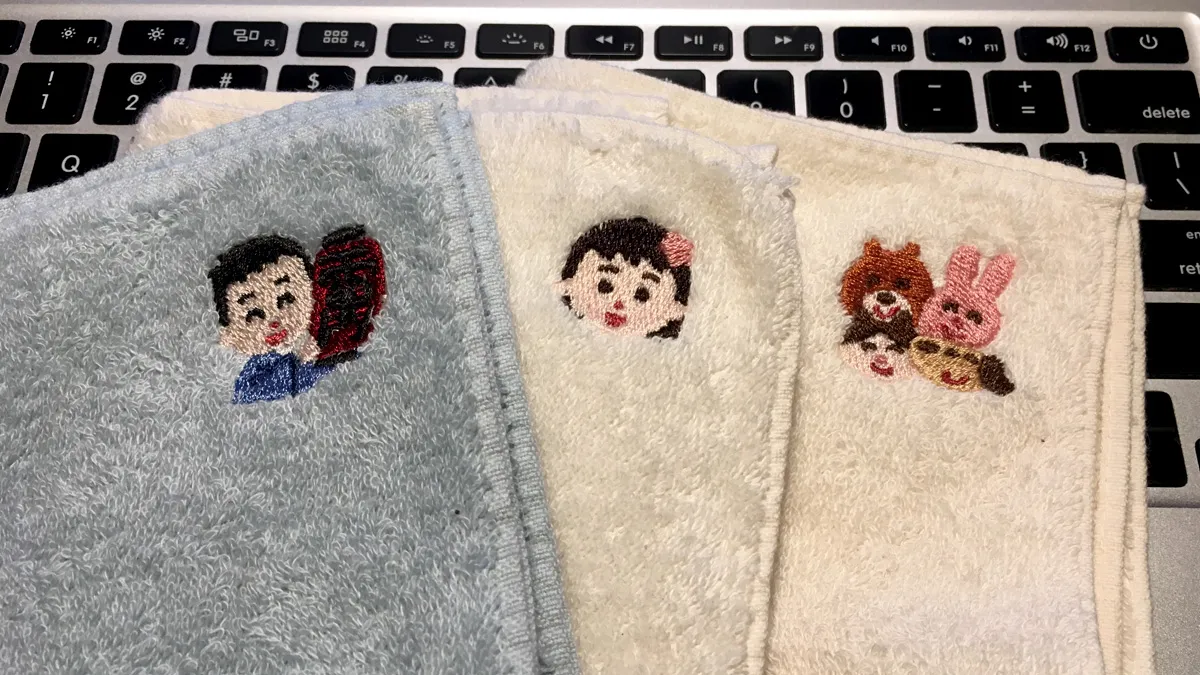 いらすとやのハンカチです