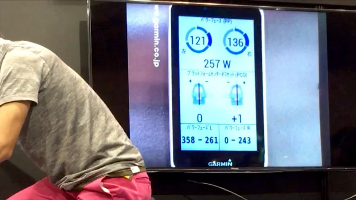 GARMIN Vectorでペダリングチェック注