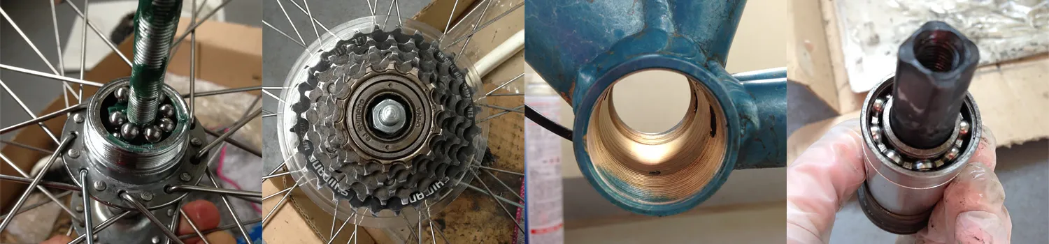 スプロケやBBを取り外して整備