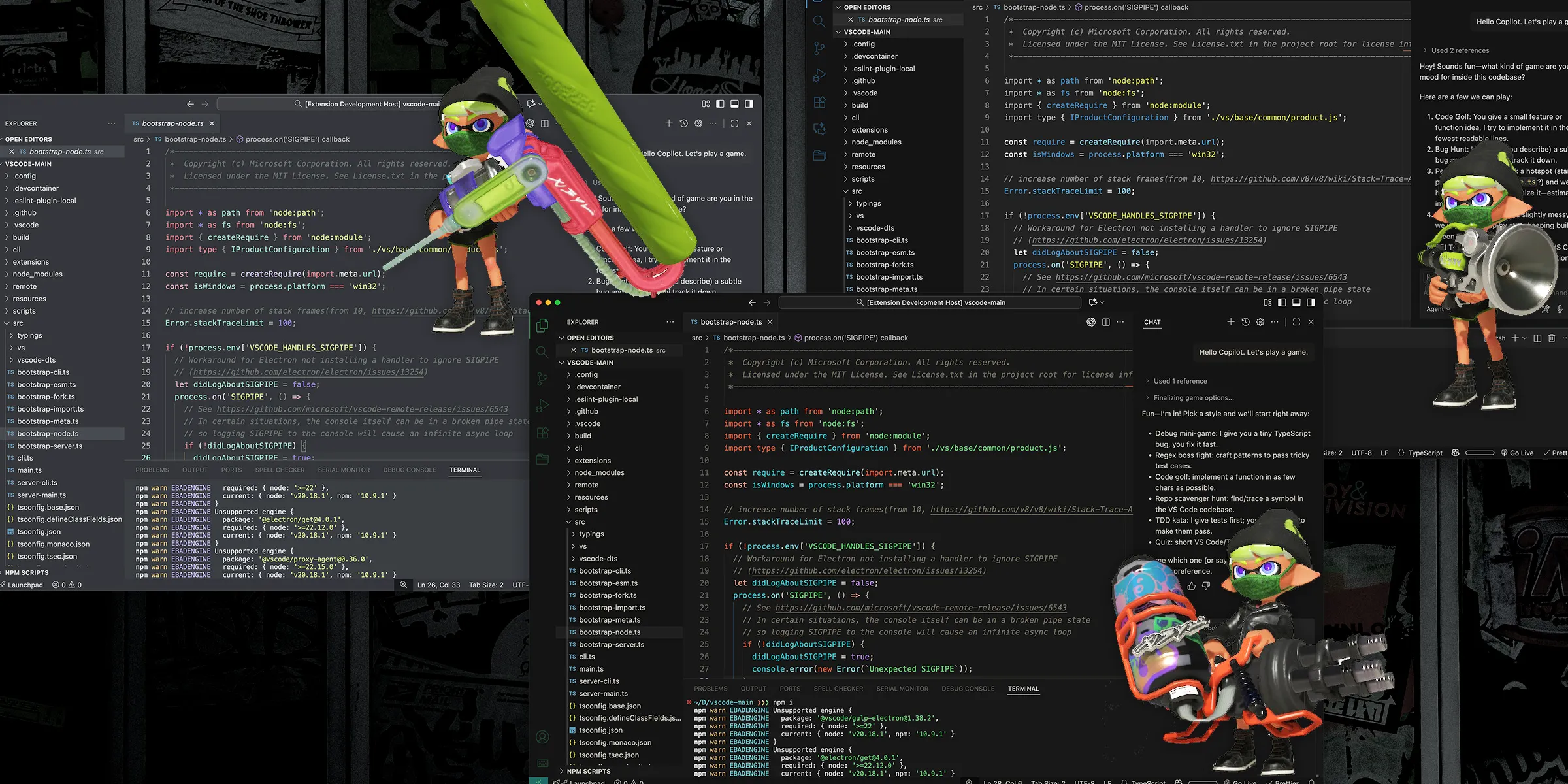 VSCode・Obsidian・Omarchy向けに作った3テーマのサムネイル