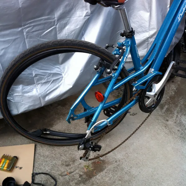 ママチャリ2号のパンク修理