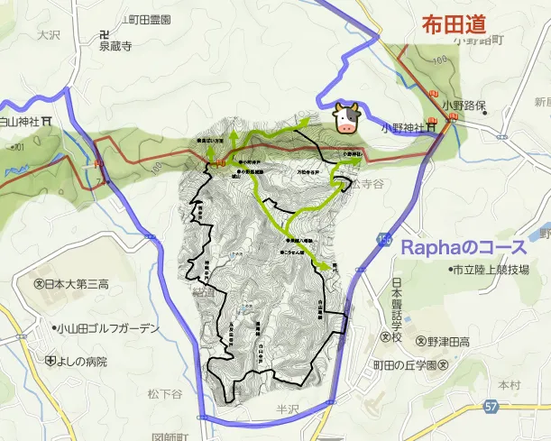 環境保全地域の地図