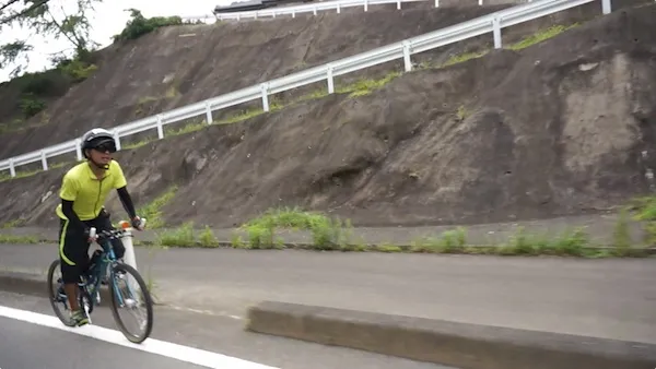 戻りの神割坂北側の坂