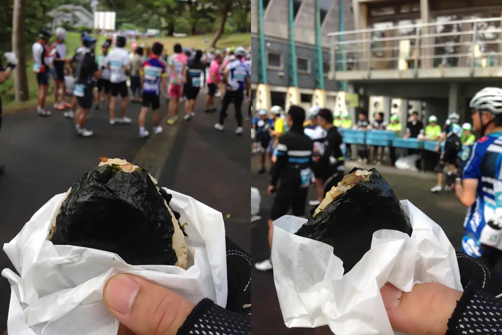 神割崎で食べた海鮮おにぎり