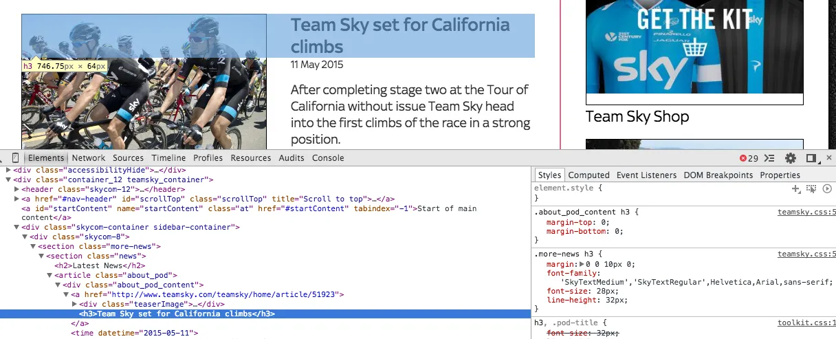 Team Sky Webfont